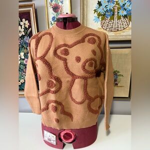 Debut Tan Bear Sweater